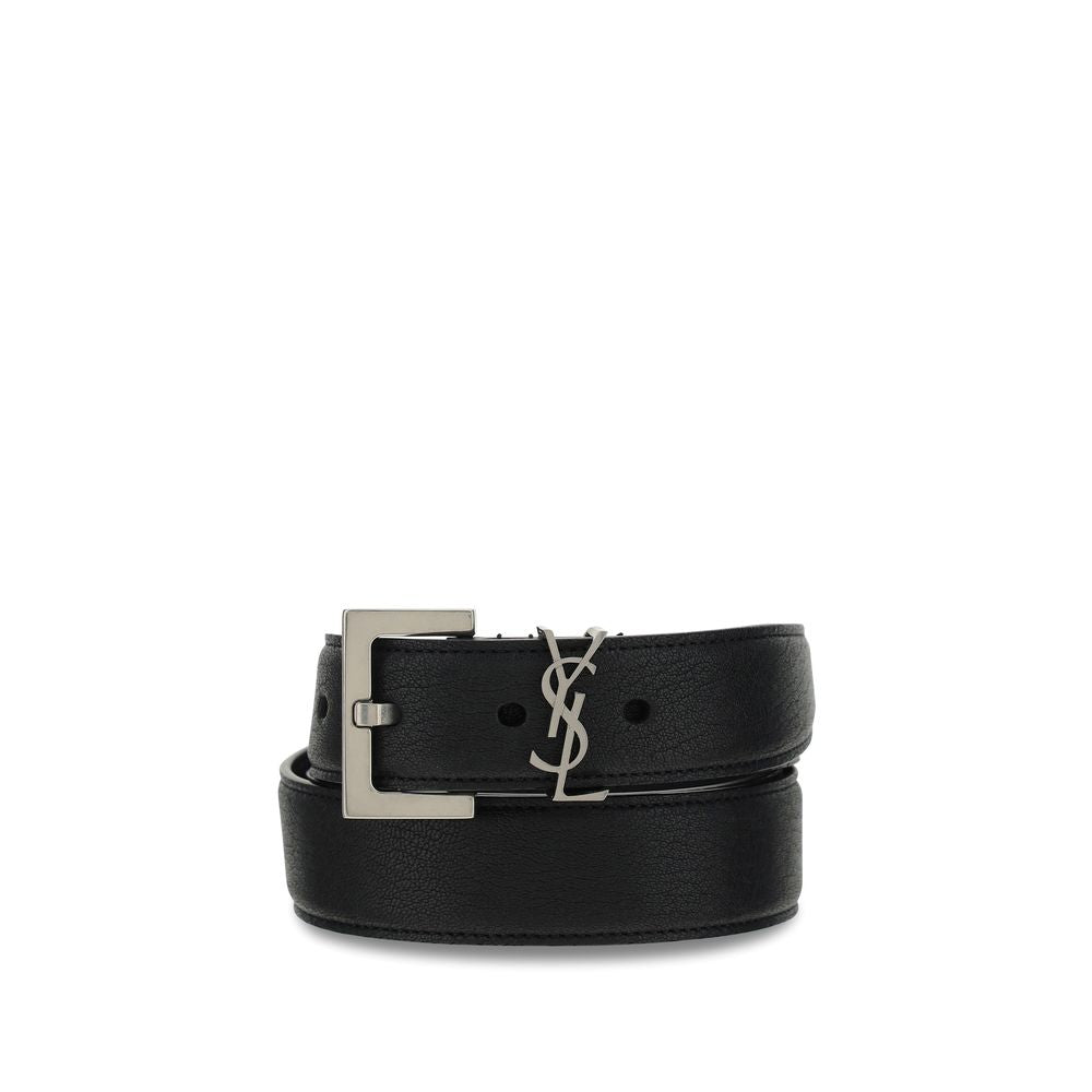 Saint Laurent Calfskin Leather Belt