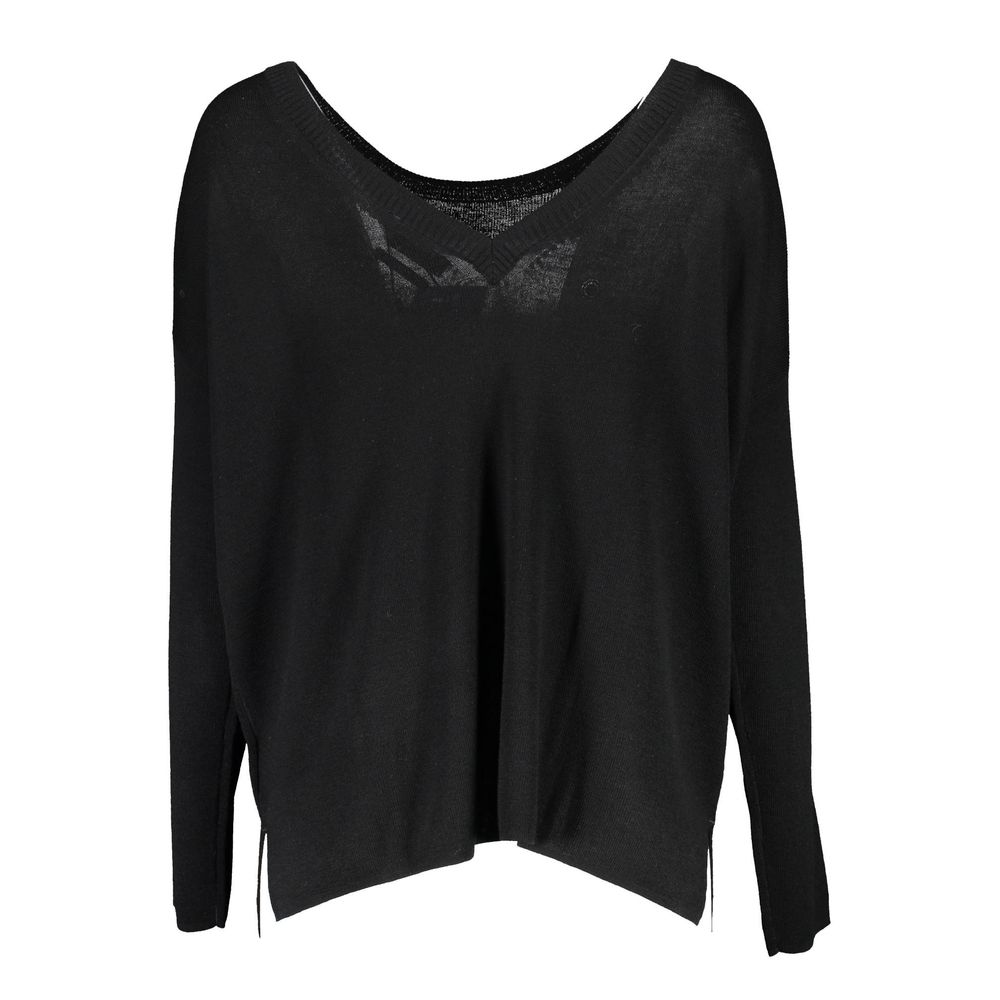 Gant Black Wool Sweater - Classic Comfort and Style