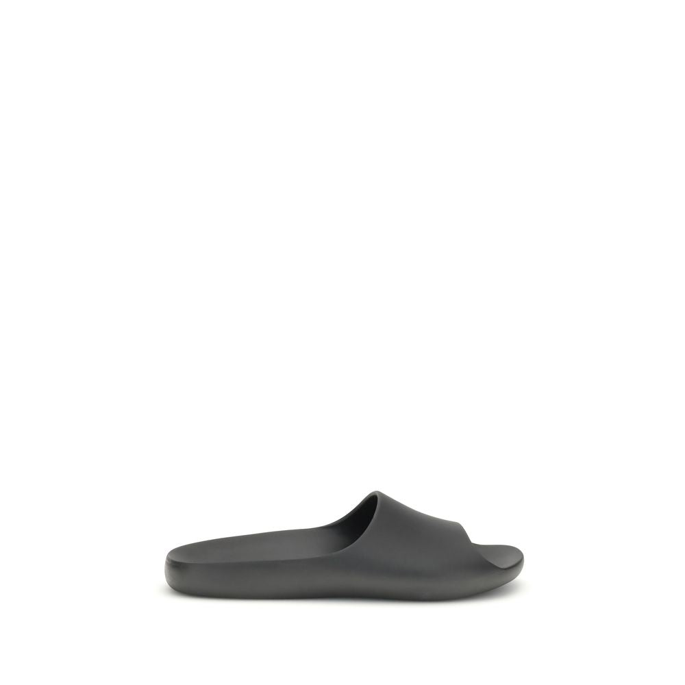 The Row Black Ama Rubber Slides