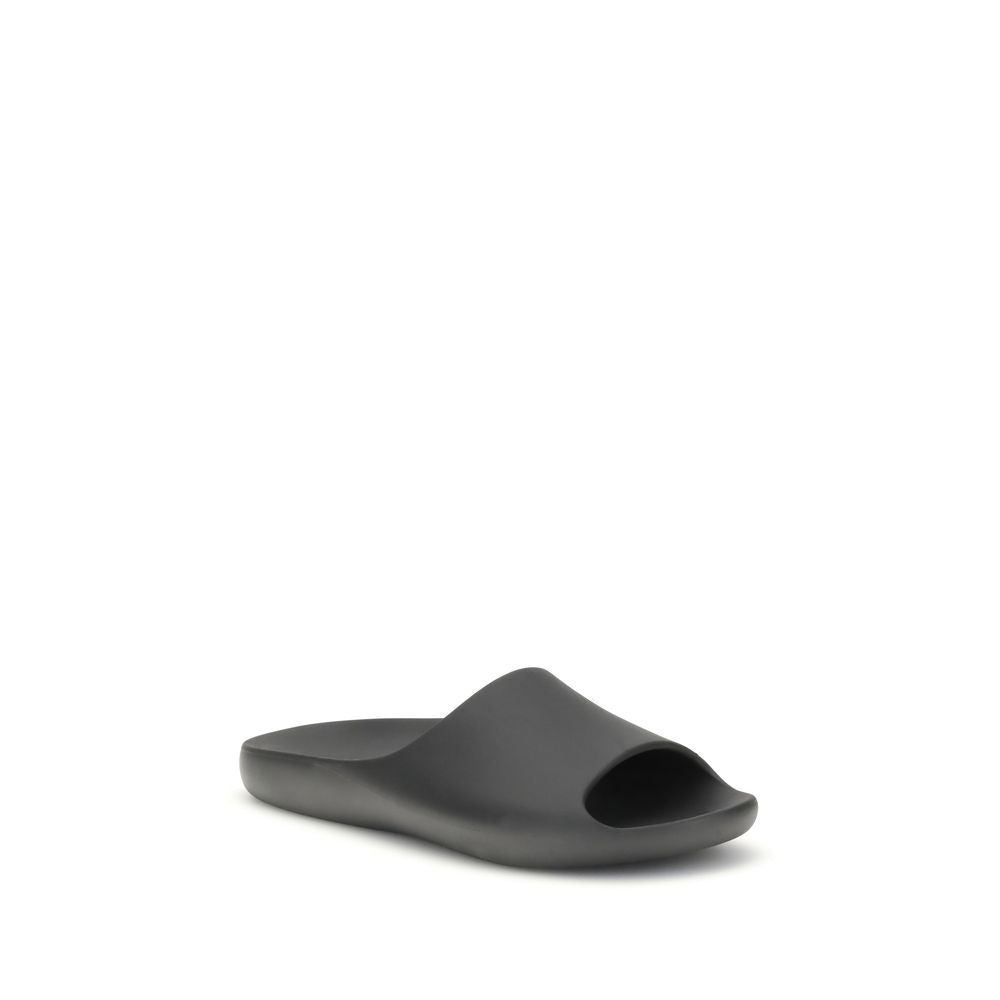 The Row Black Ama Rubber Slides