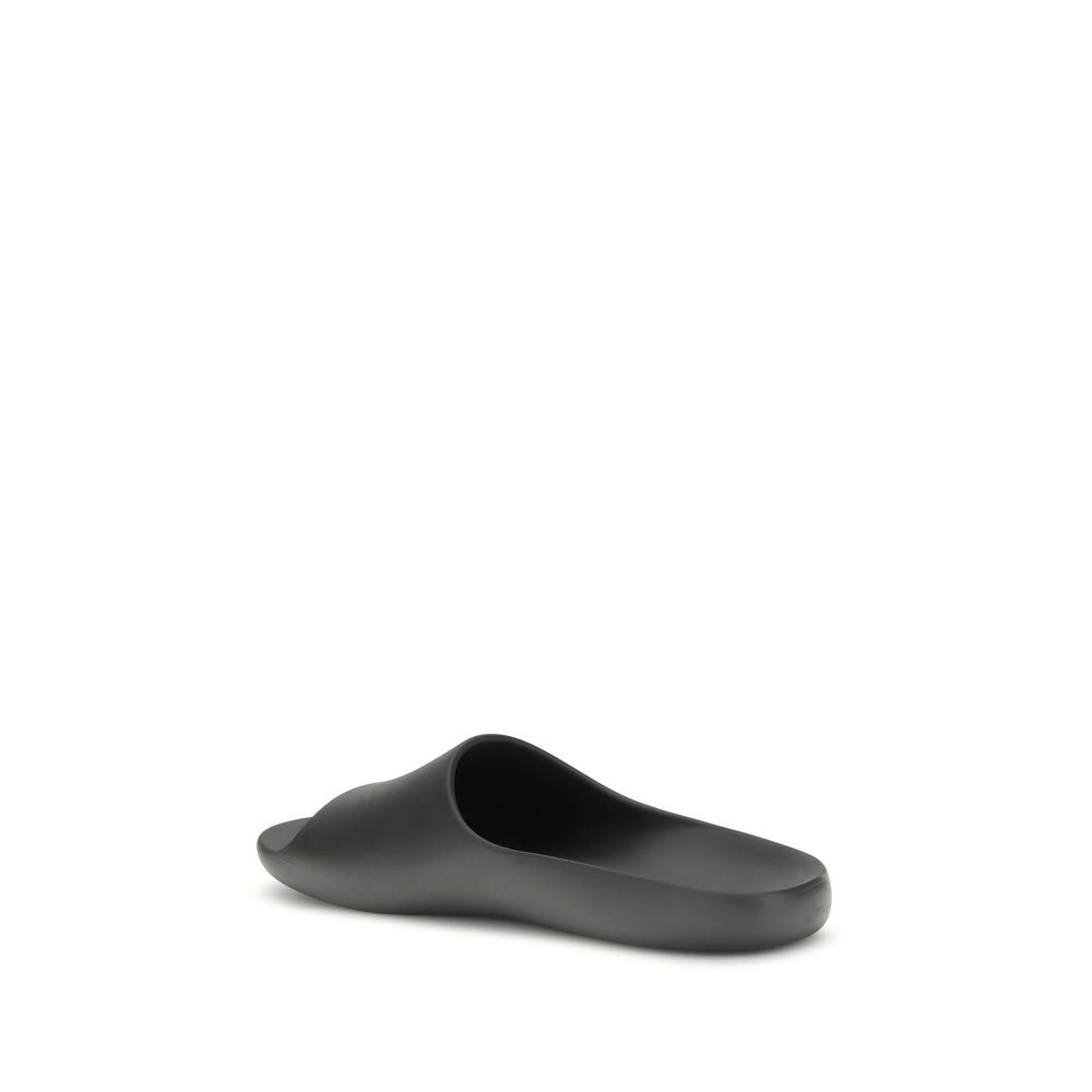 The Row Black Ama Rubber Slides