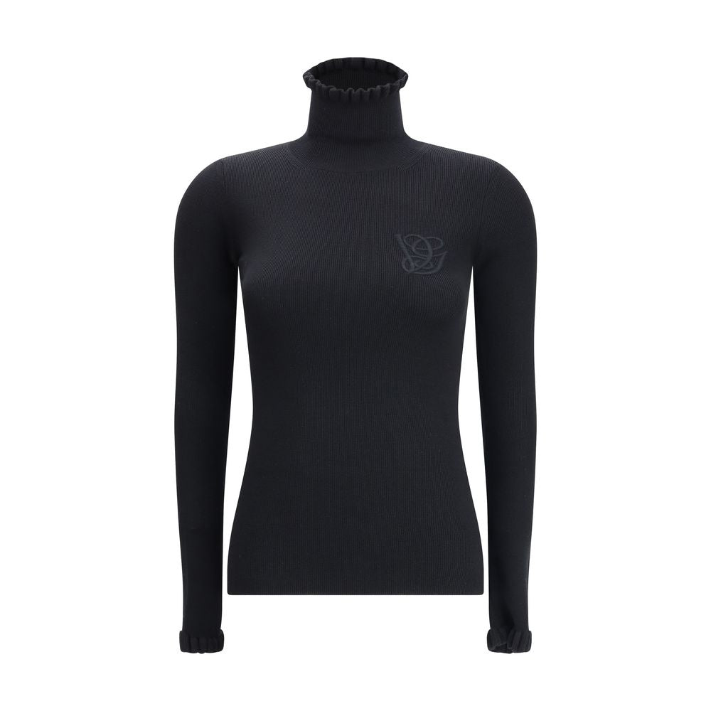 Valentino Wool Sweater with Ruffled Collar