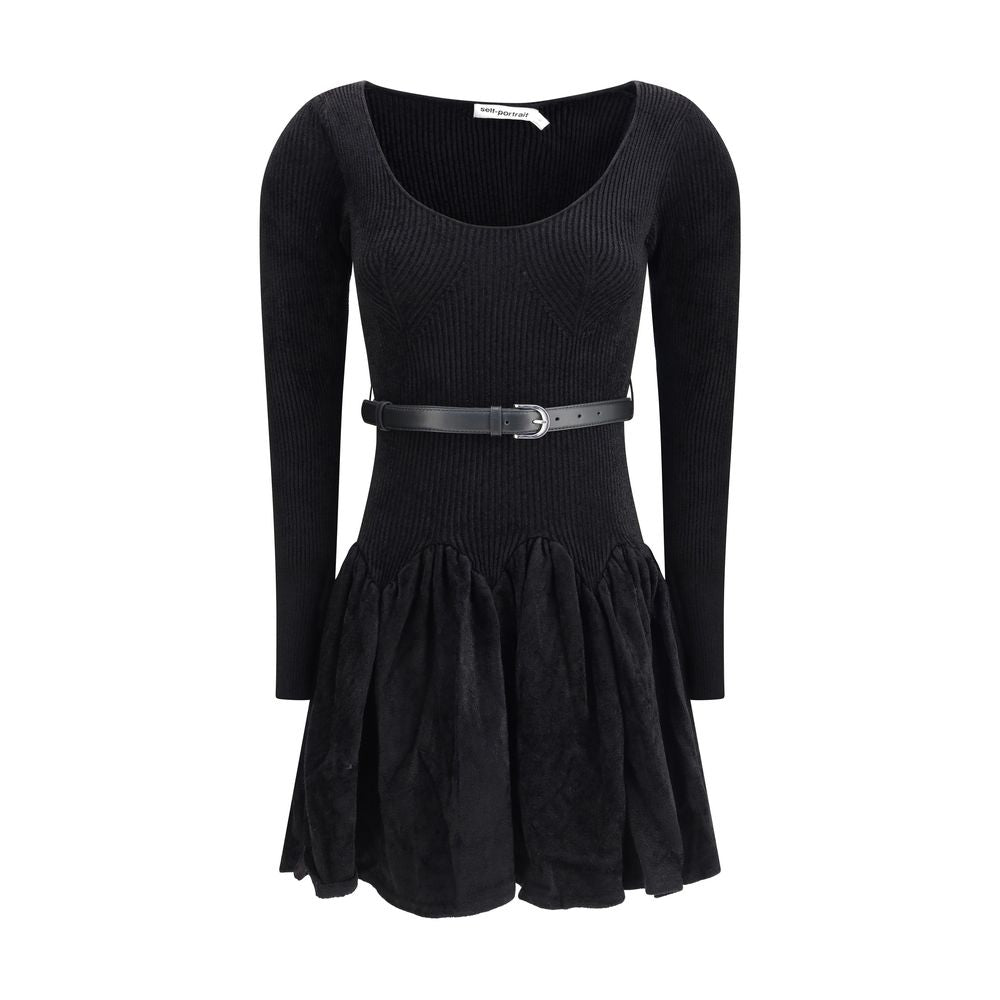 Self-Portrait Chenille Knit Dress