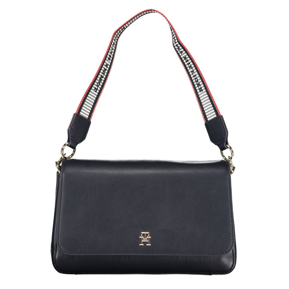 Tommy Hilfiger Blue Faux Leather Handbag