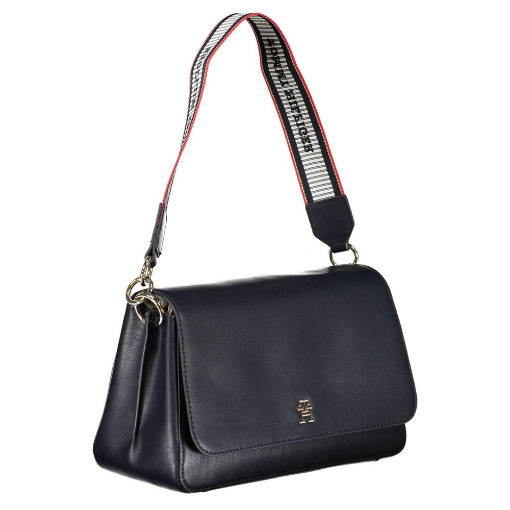 Tommy Hilfiger Blue Faux Leather Handbag