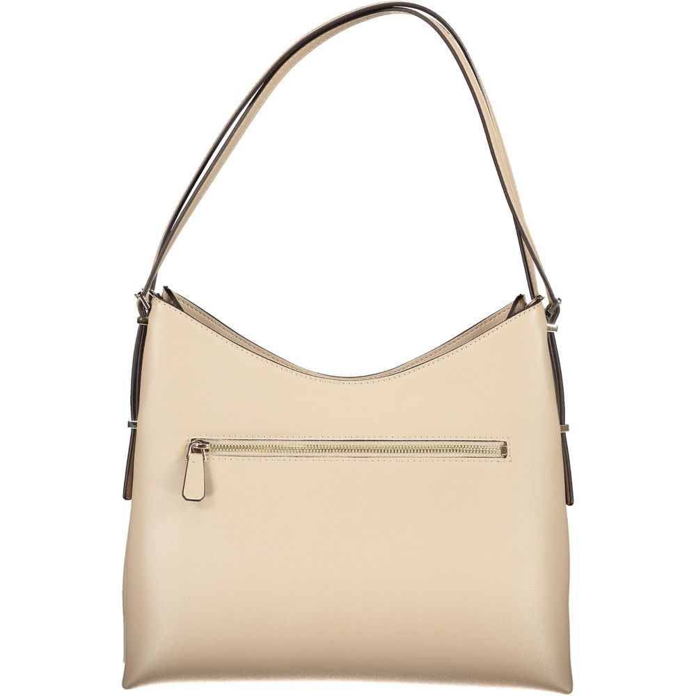 Guess Jeans Beige Polyethylene Handbag - Effortless Chic