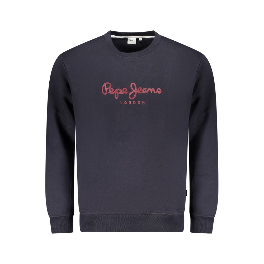 Pepe Jeans Blue Cotton Crew Neck Sweater for Men