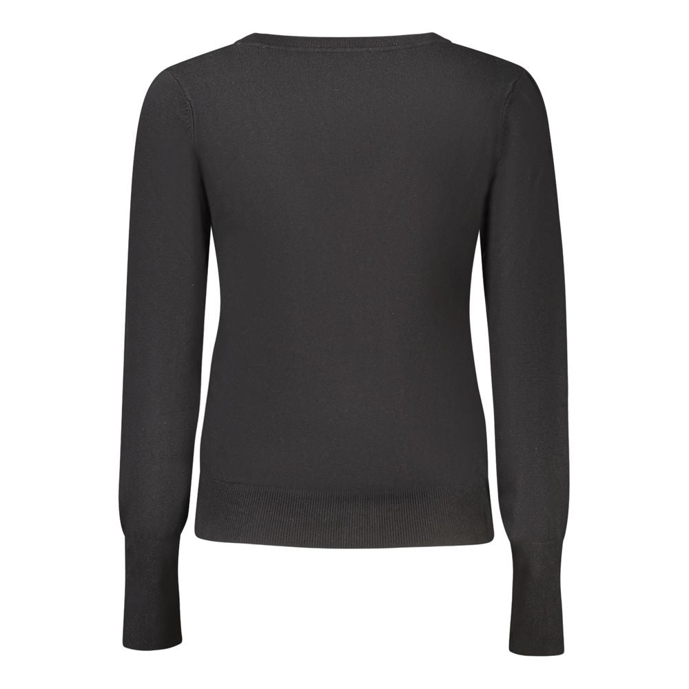Guess Jeans Black Viscose Women Cardigan