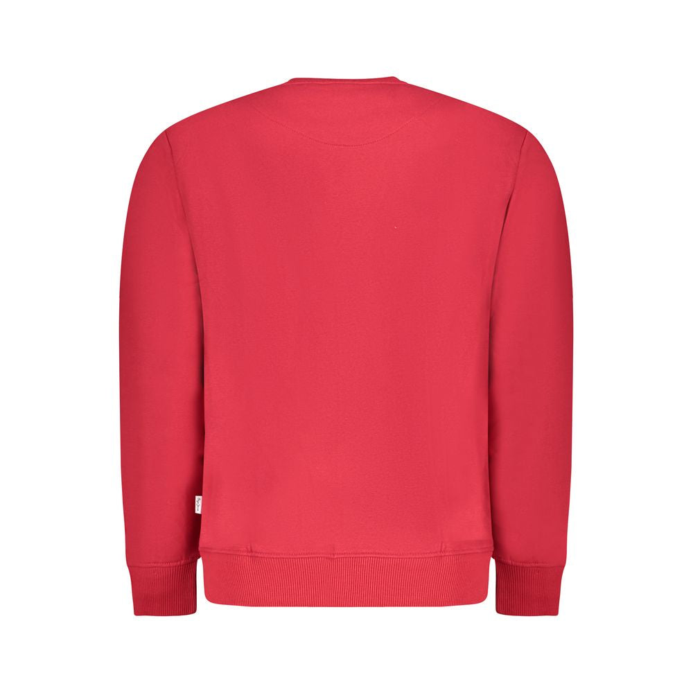 Pepe Jeans Red Cotton Crew Neck Sweater for Men