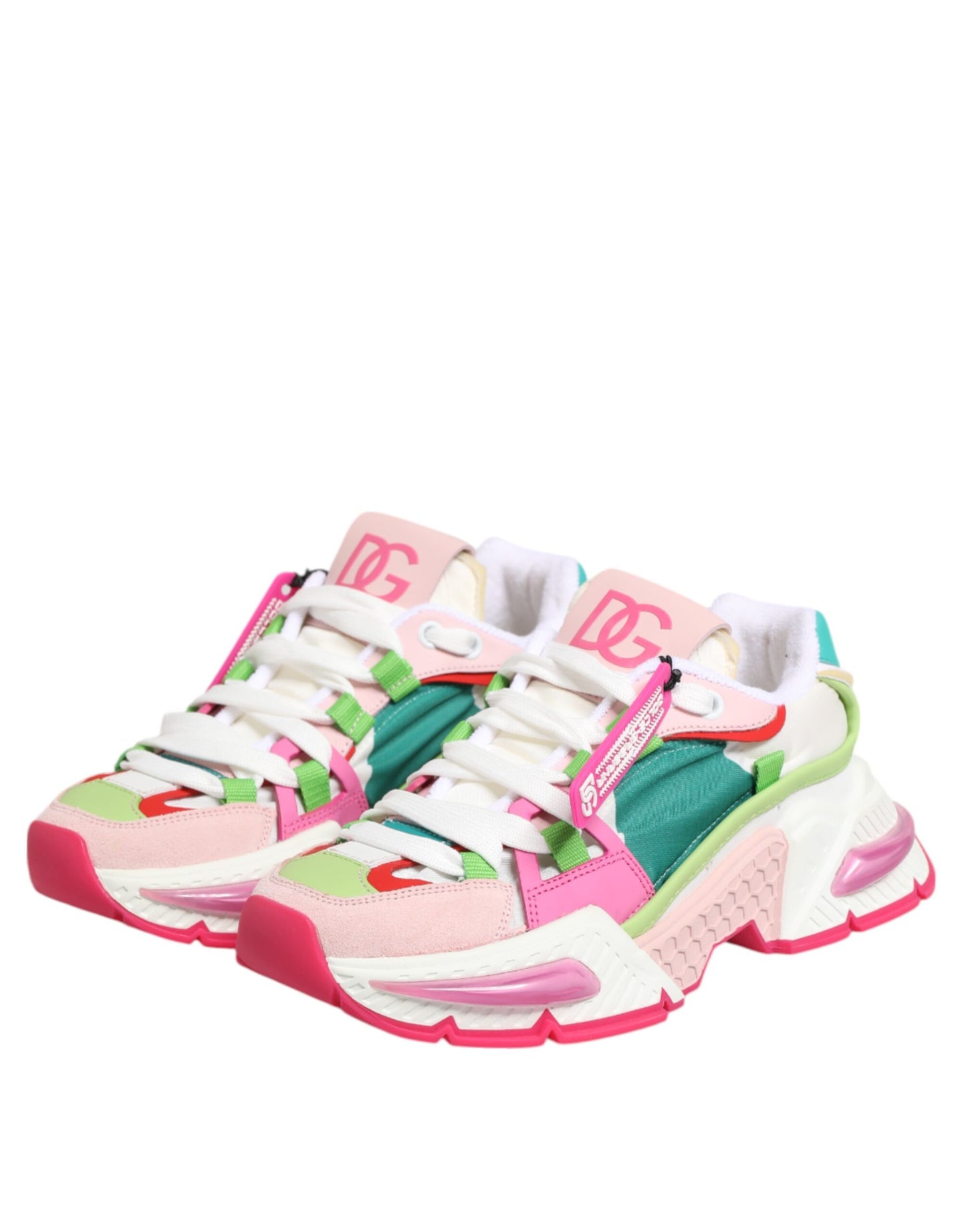 Dolce & Gabbana Multicolor Leather Airmaster Low Top Sneakers