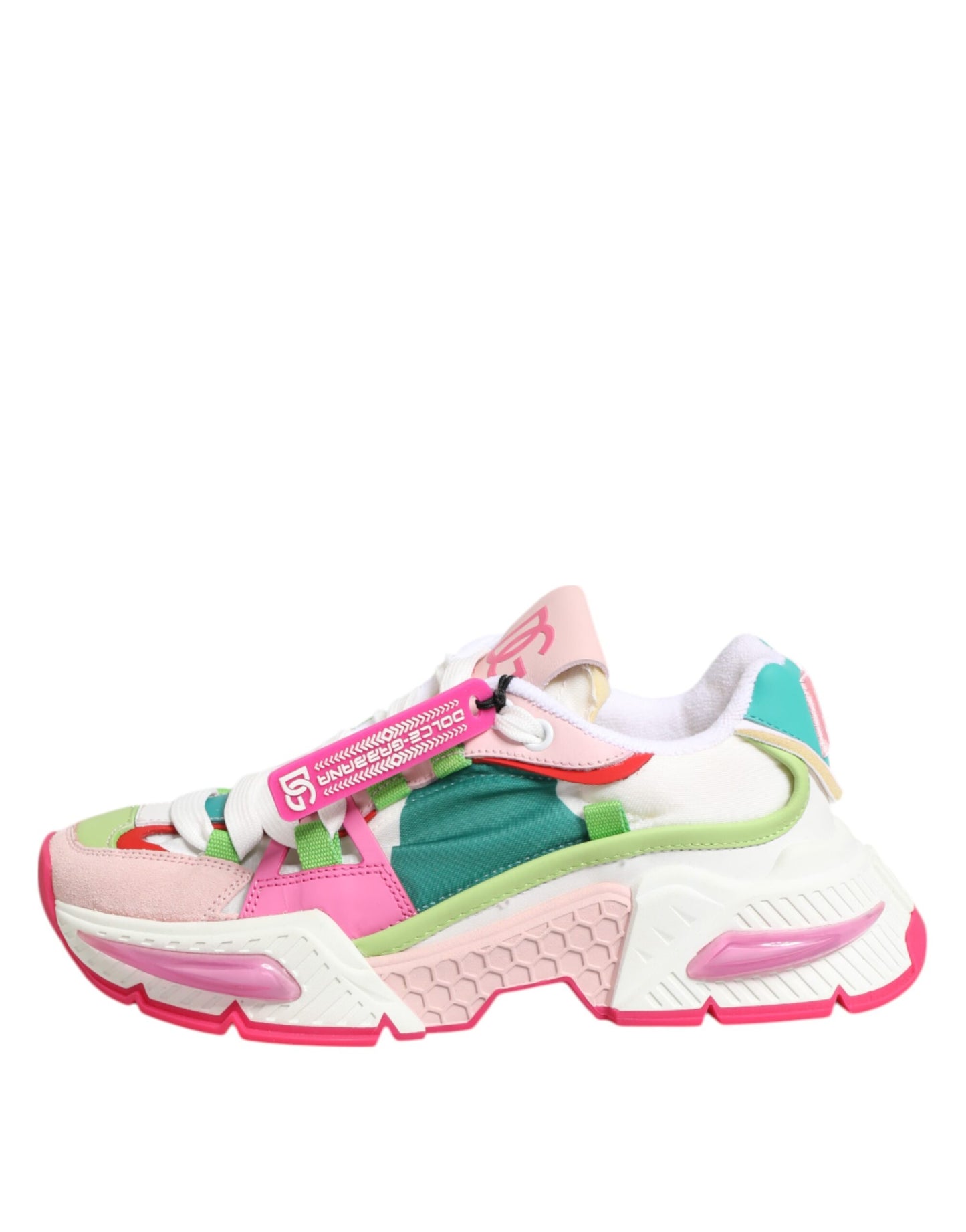 Dolce & Gabbana Multicolor Leather Airmaster Low Top Sneakers