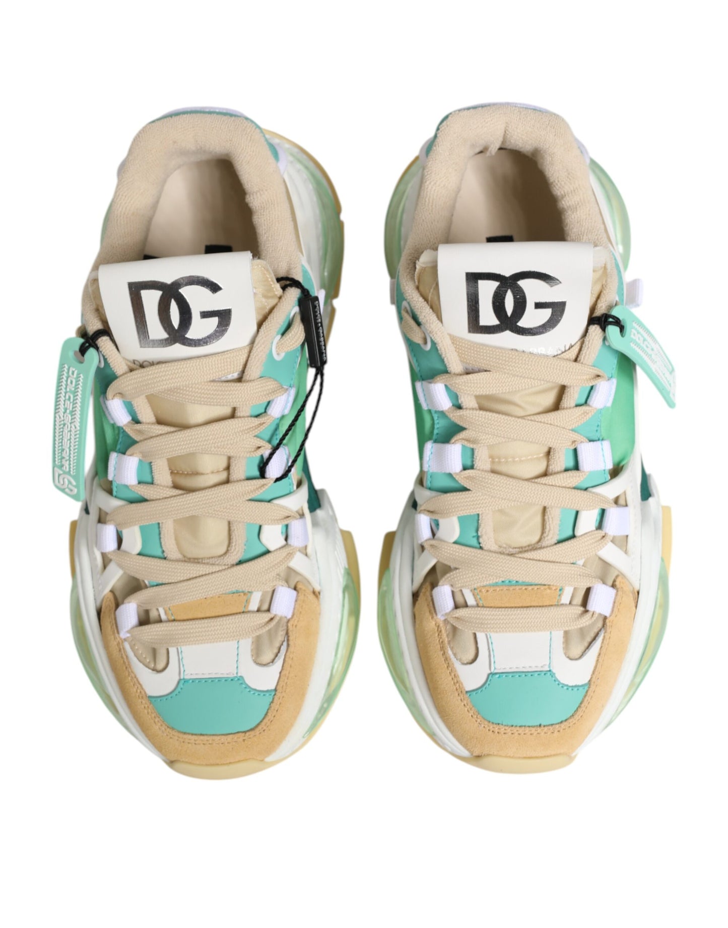 Dolce & Gabbana Multicolor Leather Airmaster Low Top Sneakers