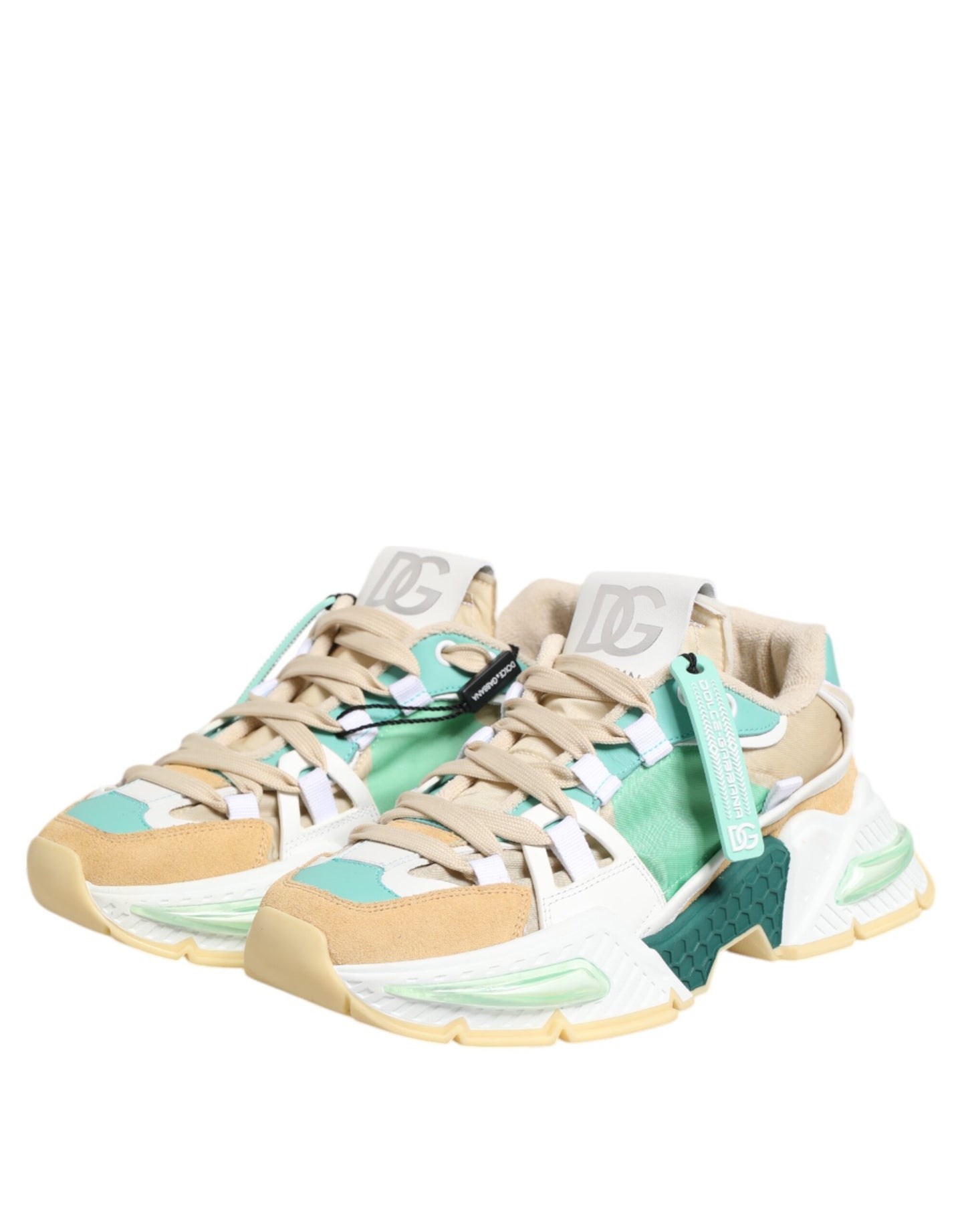 Dolce & Gabbana Multicolor Leather Airmaster Low Top Sneakers