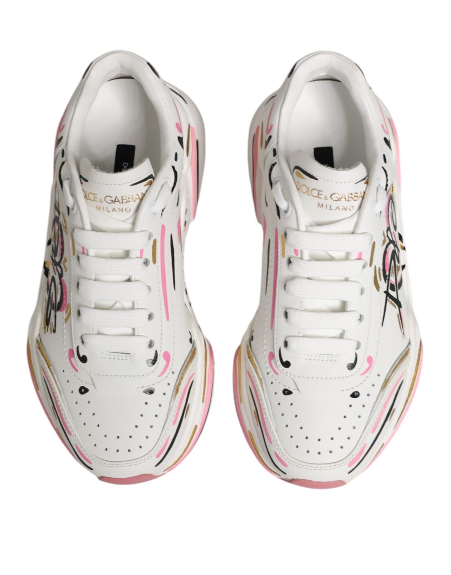 Dolce & Gabbana Multicolor Hand Painted DAYMASTER Sneakers