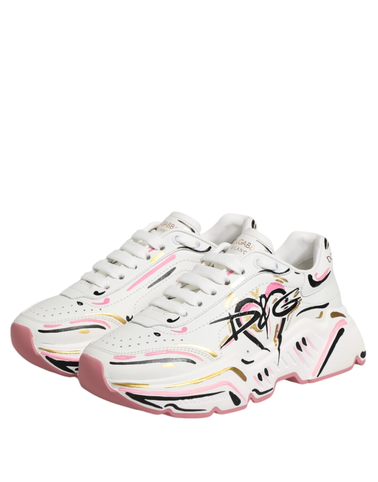 Dolce & Gabbana Multicolor Hand Painted DAYMASTER Sneakers