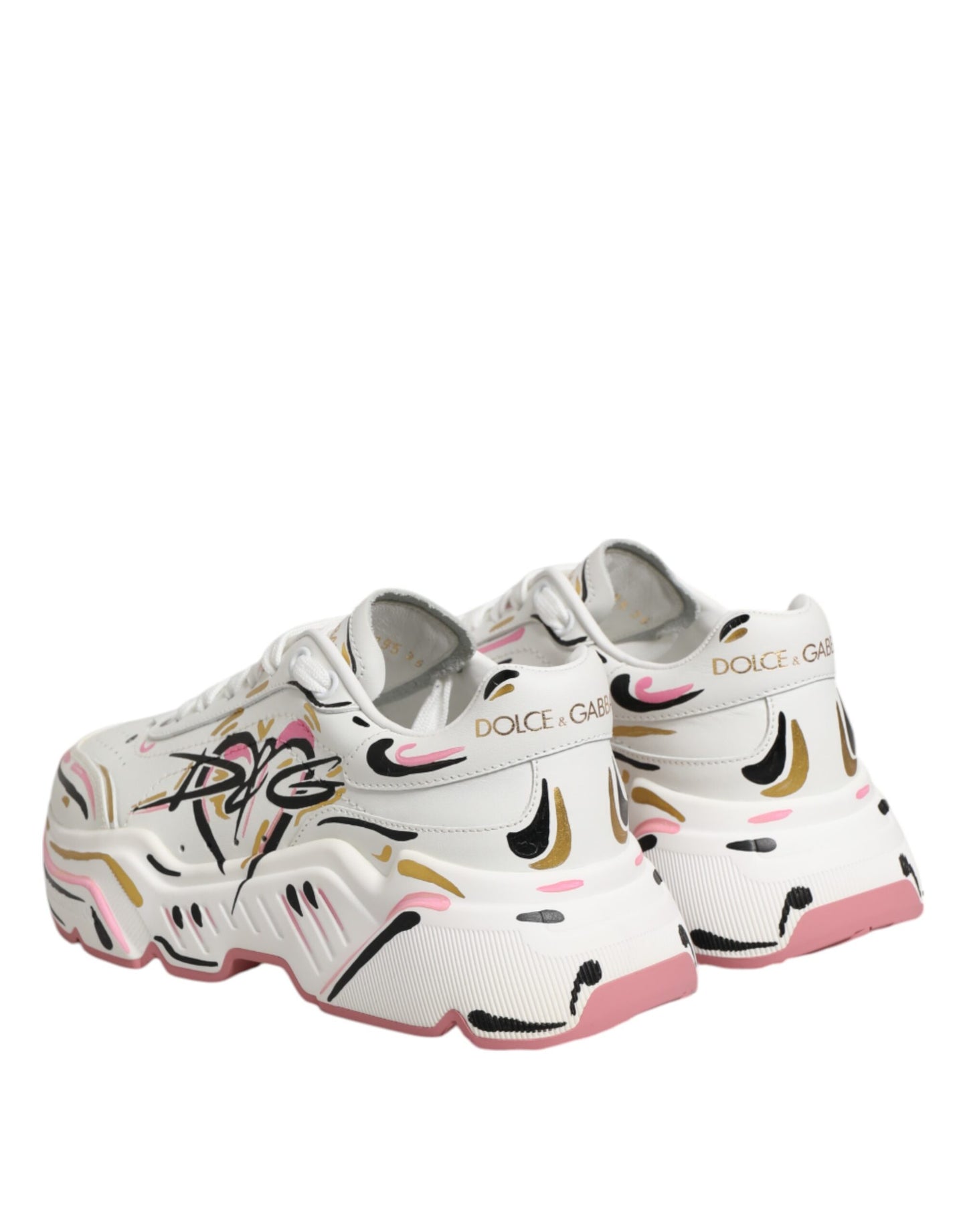 Dolce & Gabbana Multicolor Hand Painted DAYMASTER Sneakers