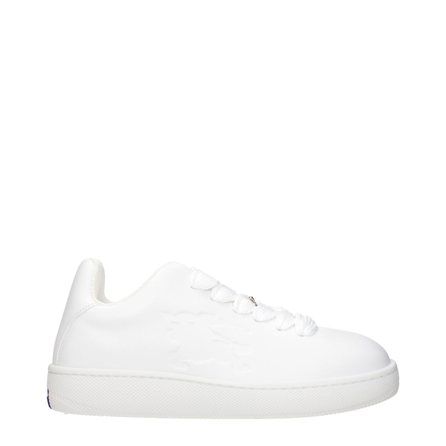 Burberry White Leather Low Tops - Timeless Casual Elegance