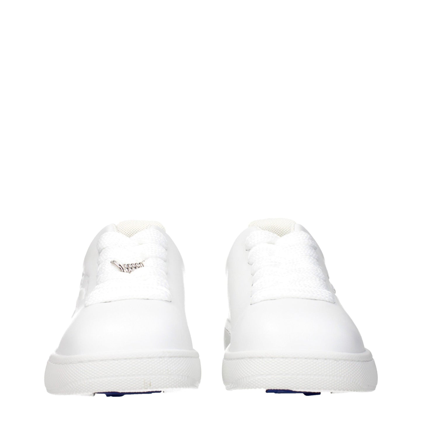 Burberry White Leather Low Tops - Timeless Casual Elegance
