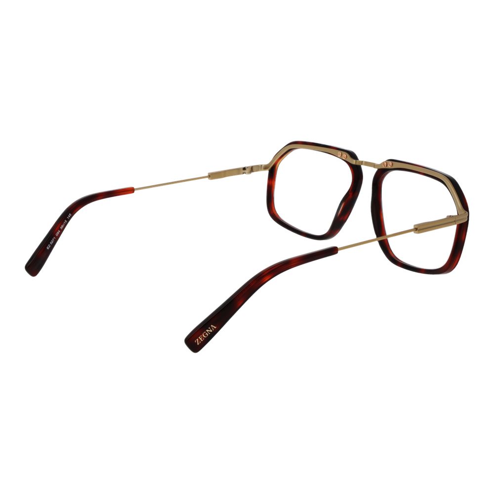 Ermenegildo Zegna Men's Optical Glasses – Burgundy Full-Rim Frame