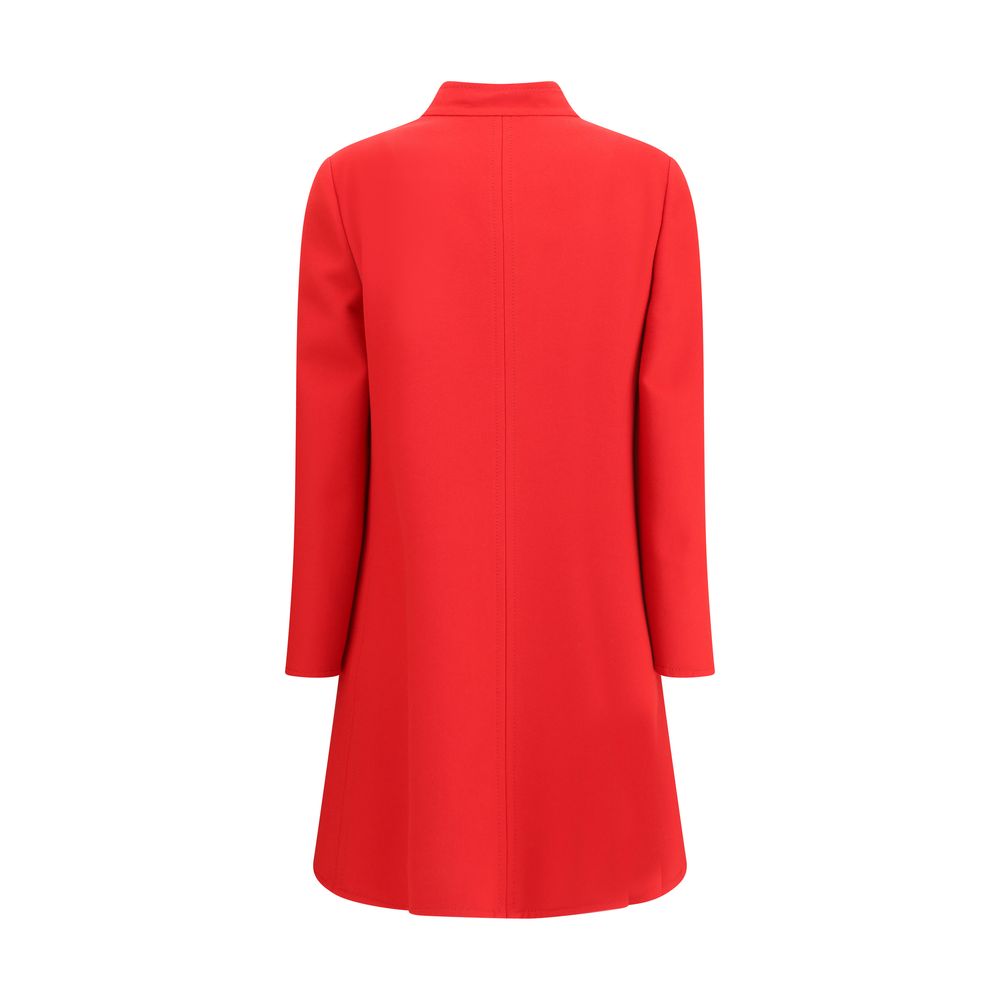 Valentino Red Virgin Wool Coat