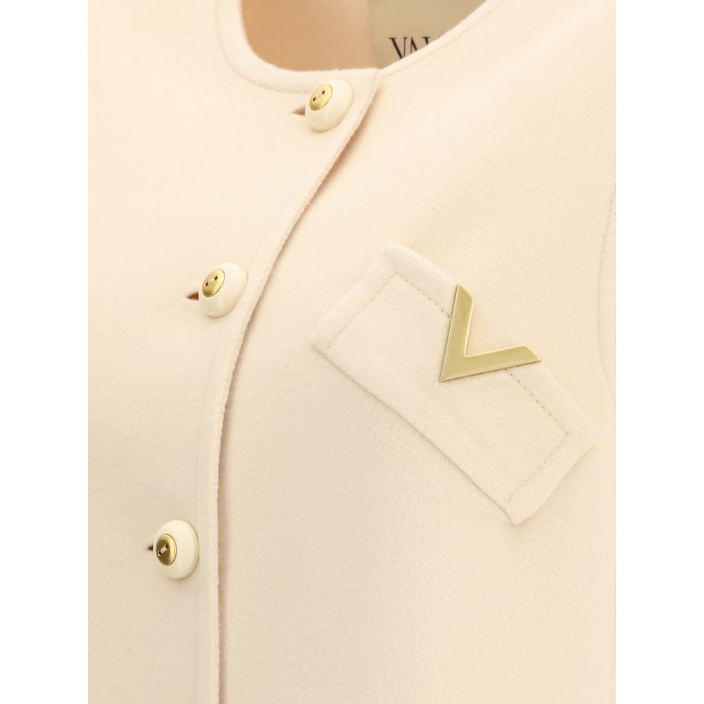 Valentino Compact Drap Long Vest