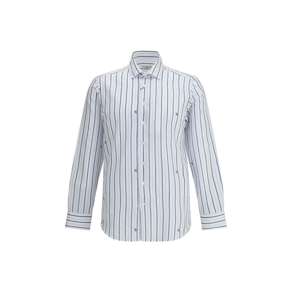 Etro Striped Shirt with Micro Pegasus