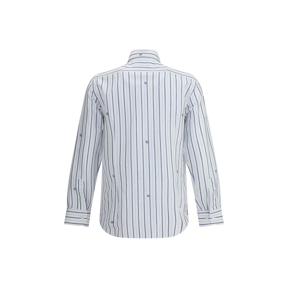 Etro Striped Shirt with Micro Pegasus