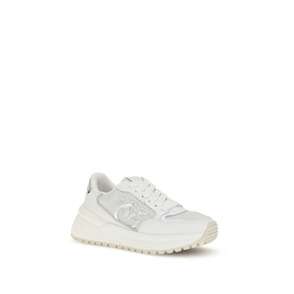 PINKO Logo and Mirrored Detail Sneakers