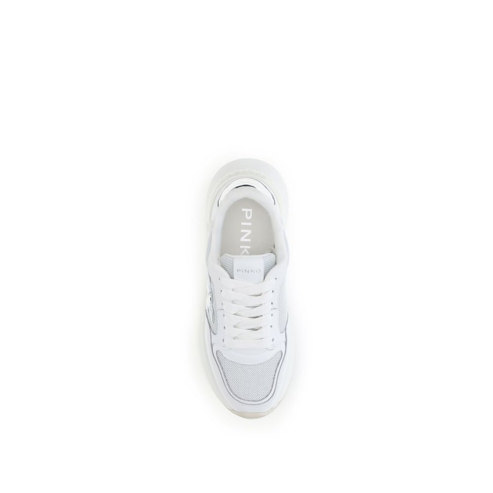 PINKO Logo and Mirrored Detail Sneakers