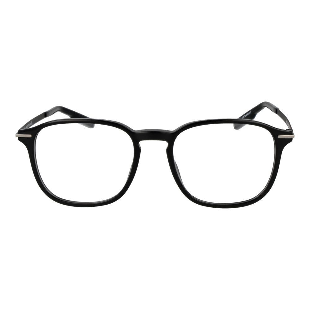 Ermenegildo Zegna Men's Optical Frames – Black Square Design