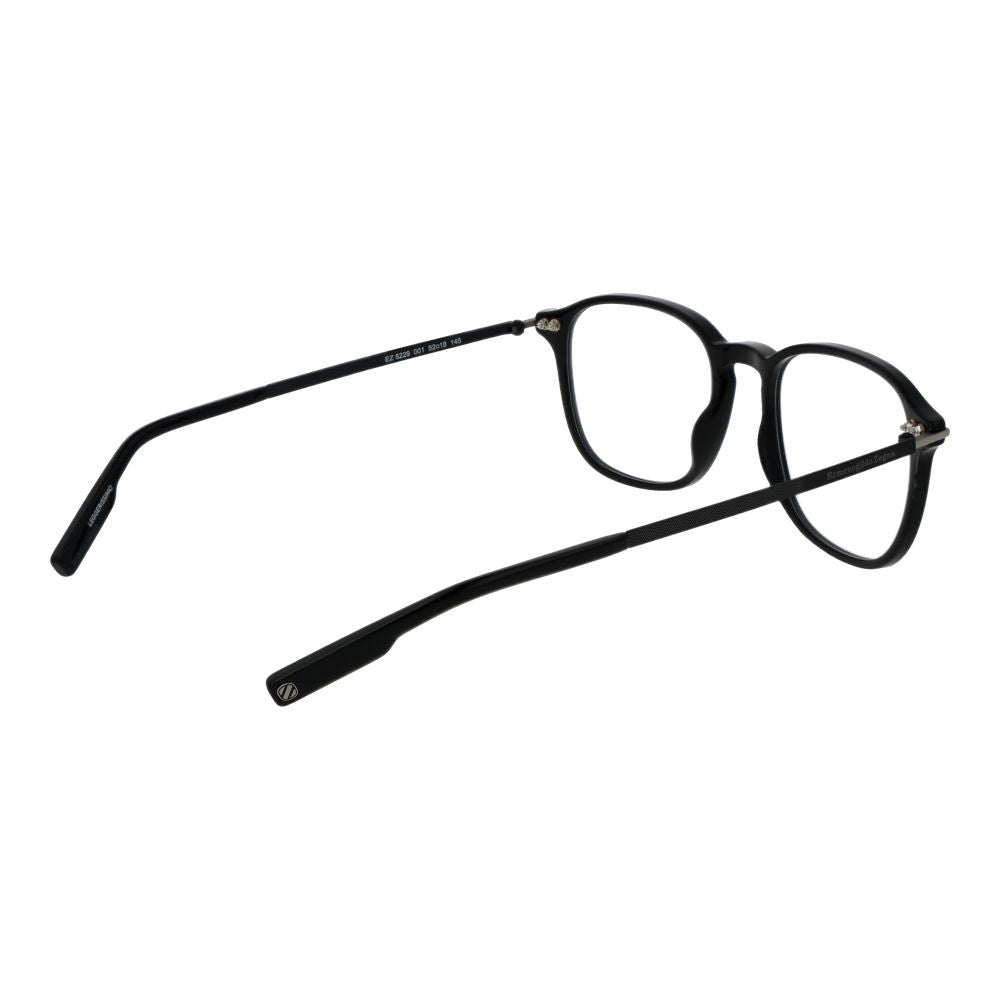 Ermenegildo Zegna Men's Optical Frames – Black Square Design