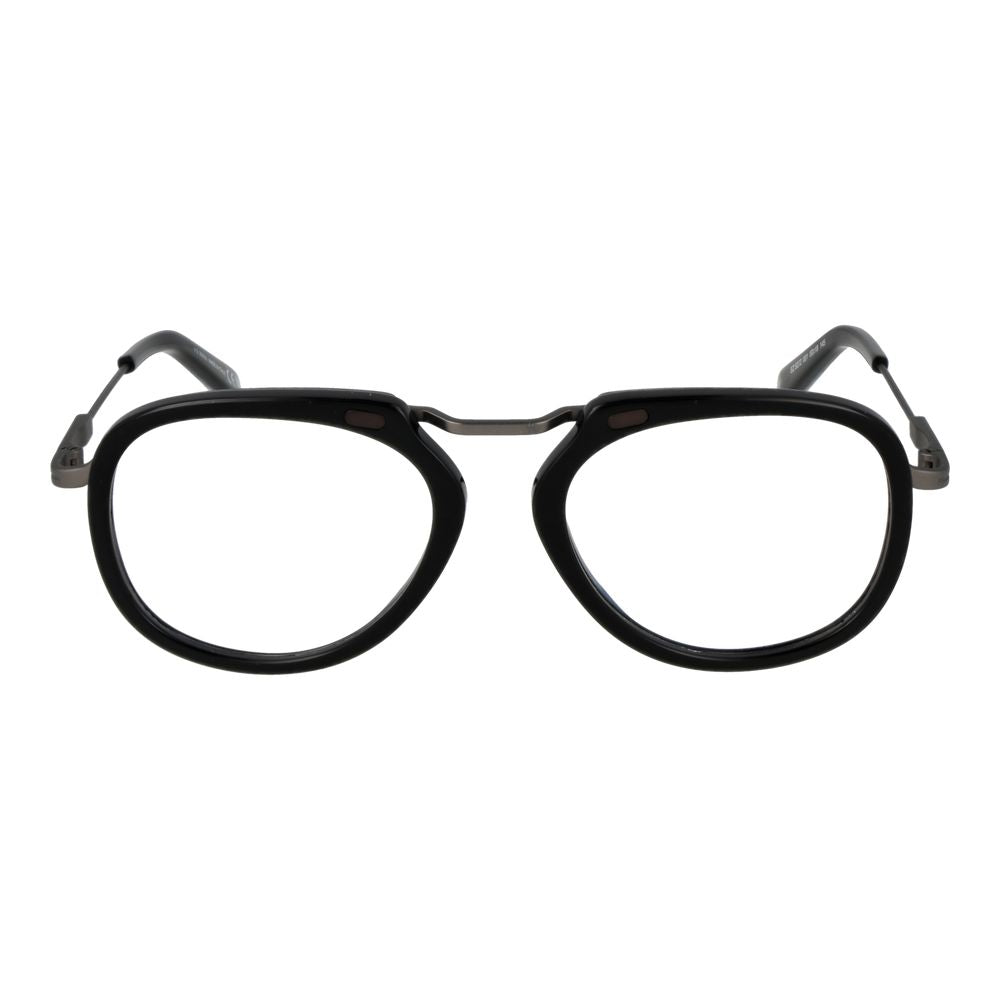 Ermenegildo Zegna Men's Optical Frames – Black Full-Rim Style