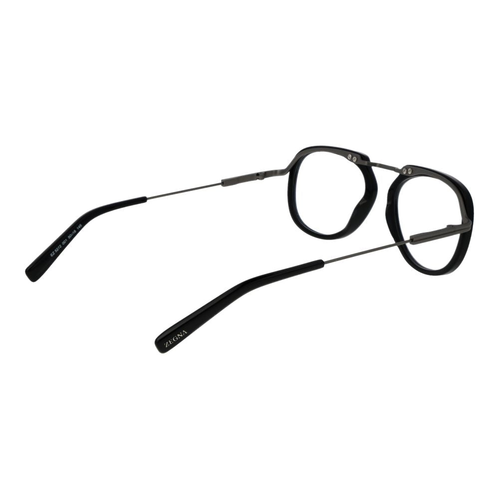 Ermenegildo Zegna Men's Optical Frames – Black Full-Rim Style