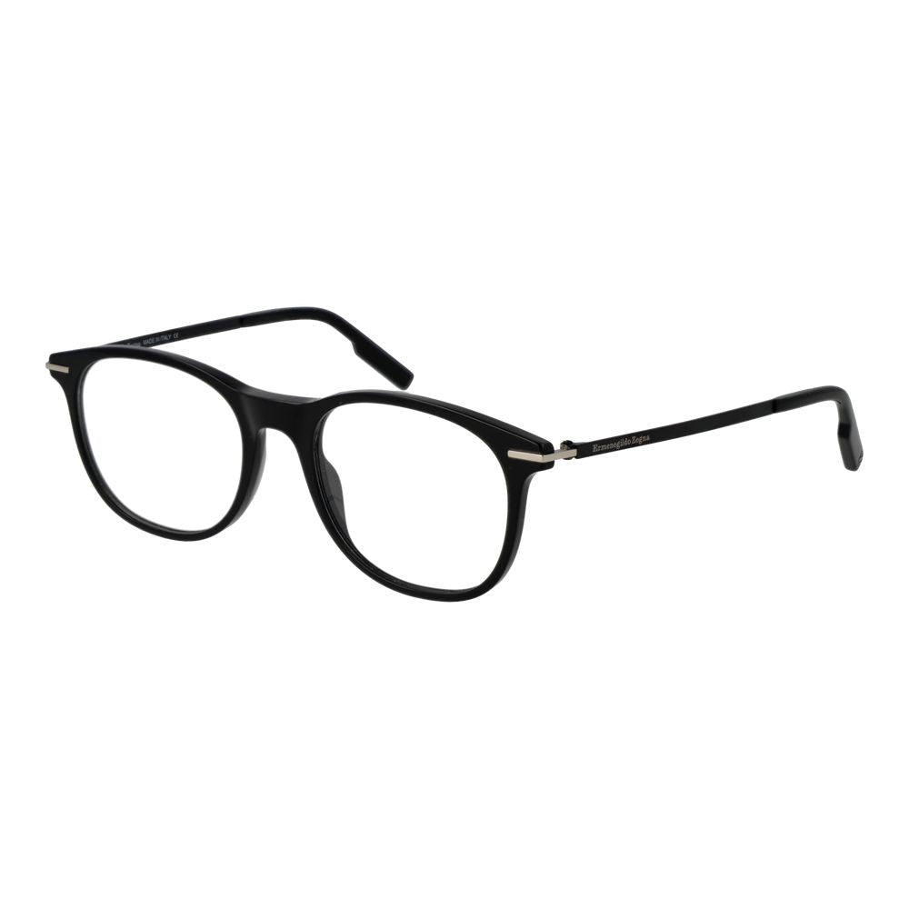 Ermenegildo Zegna Men’s Optical Glasses – Black Full-Rim Frame