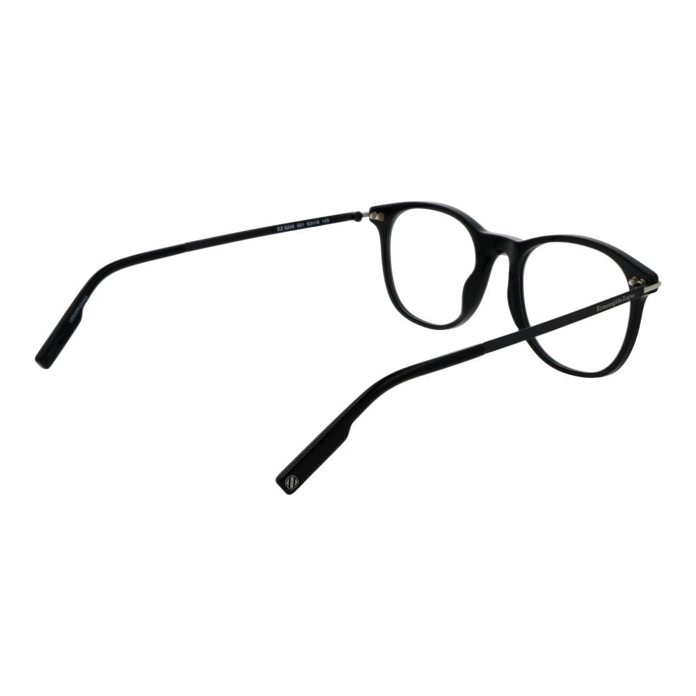Ermenegildo Zegna Men’s Optical Glasses – Black Full-Rim Frame