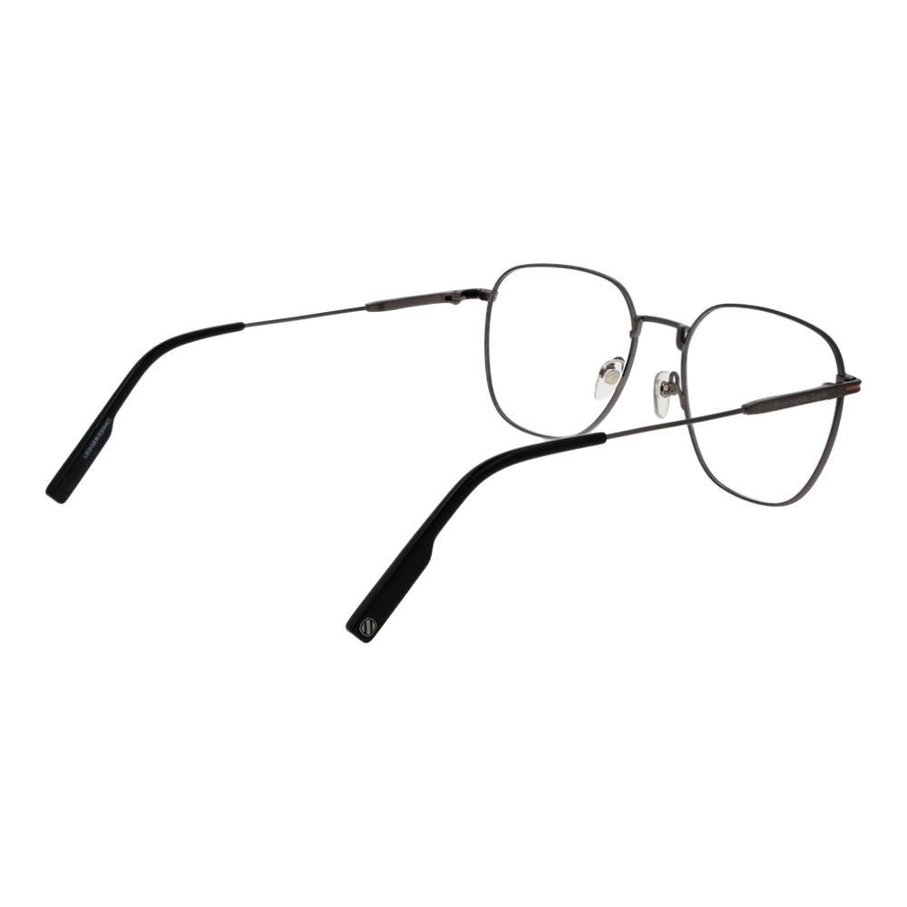 Ermenegildo Zegna Men’s Optical Frames – Gunmetal Full-Rim, 54mm