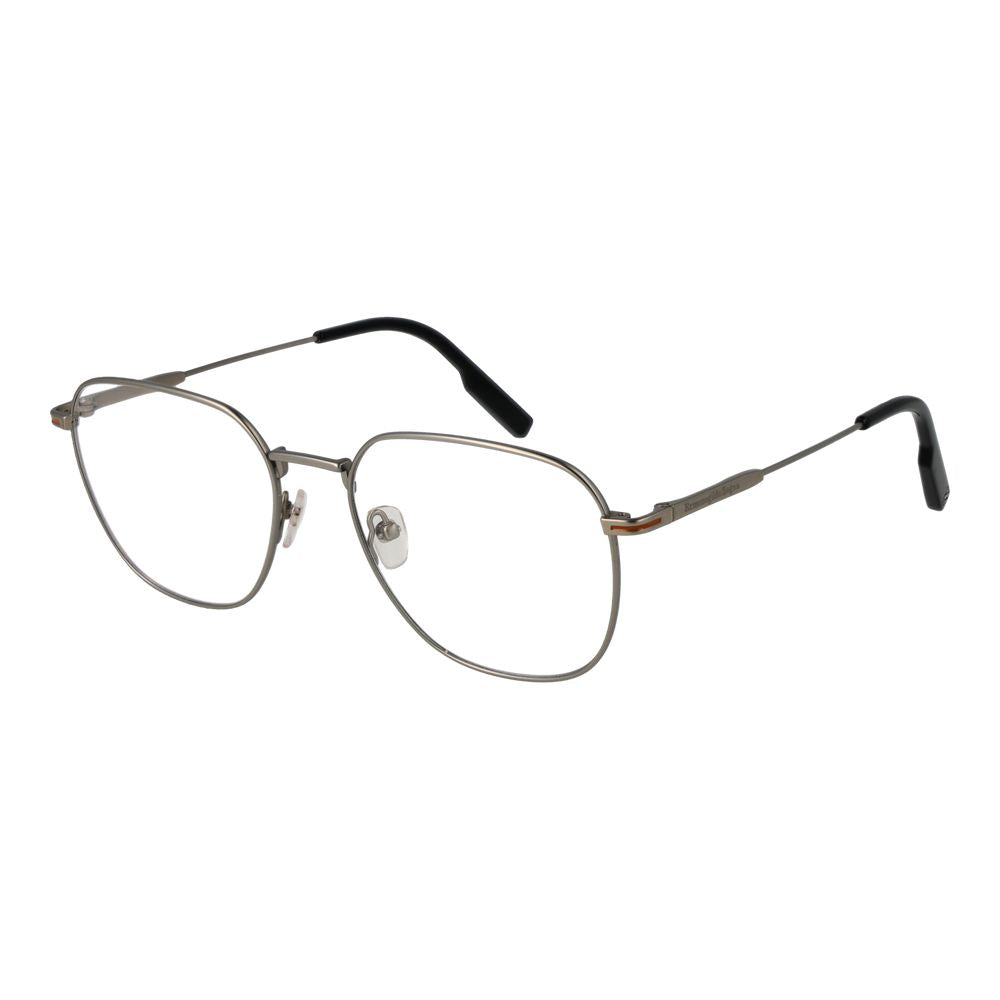 Ermenegildo Zegna Men's Optical Frames – Silver Full-Rim, 54mm