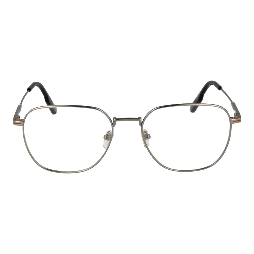 Ermenegildo Zegna Men's Optical Frames – Silver Full-Rim, 54mm