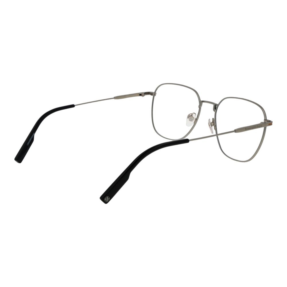 Ermenegildo Zegna Men's Optical Frames – Silver Full-Rim, 54mm