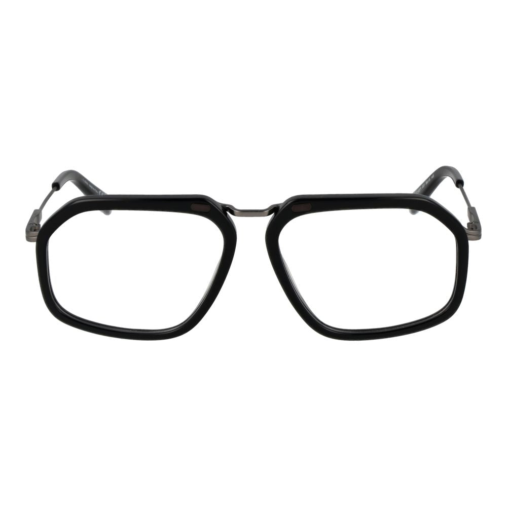 Ermenegildo Zegna Men’s Optical Glasses – Black Full-Rim Frame, 56mm