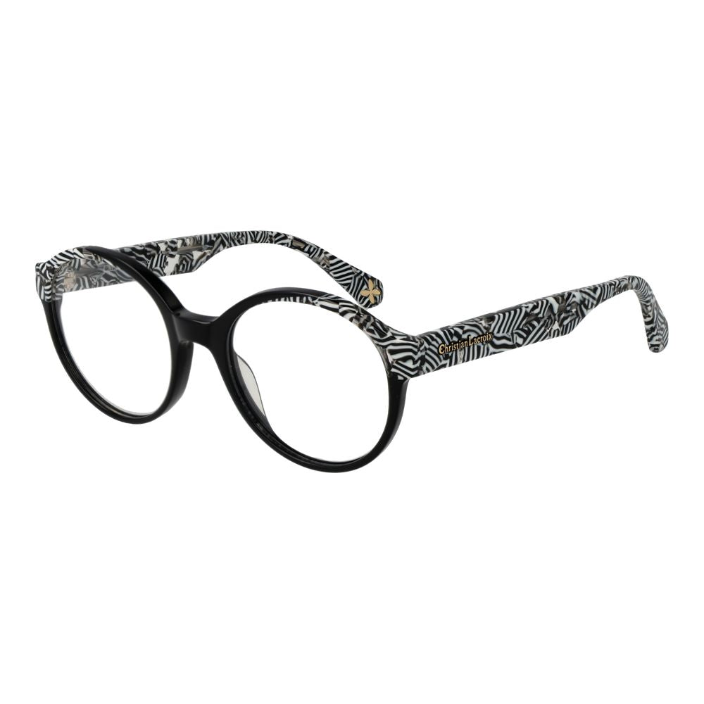 Christian Lacroix Women’s Optical Frames – Black Round Style