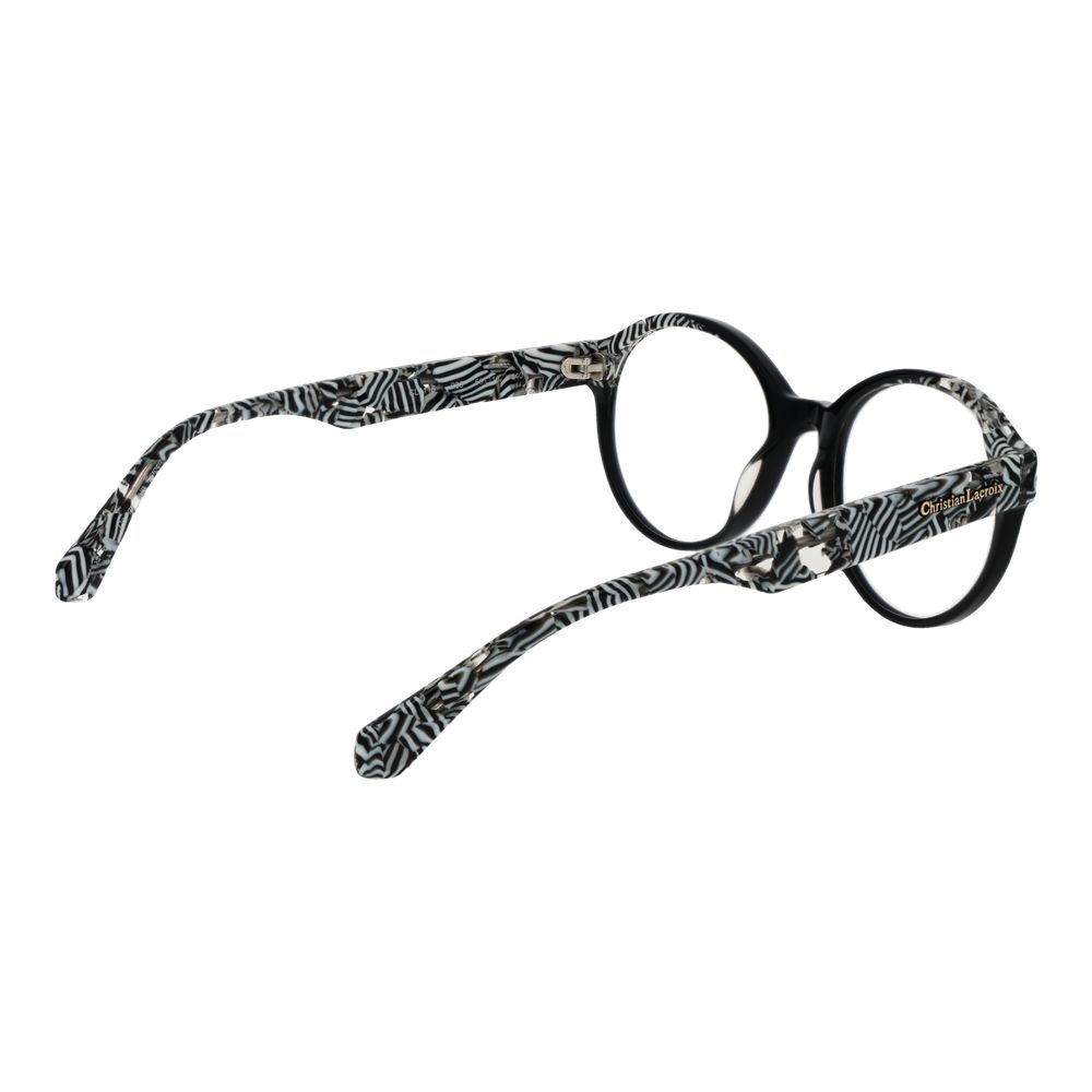 Christian Lacroix Women’s Optical Frames – Black Round Style