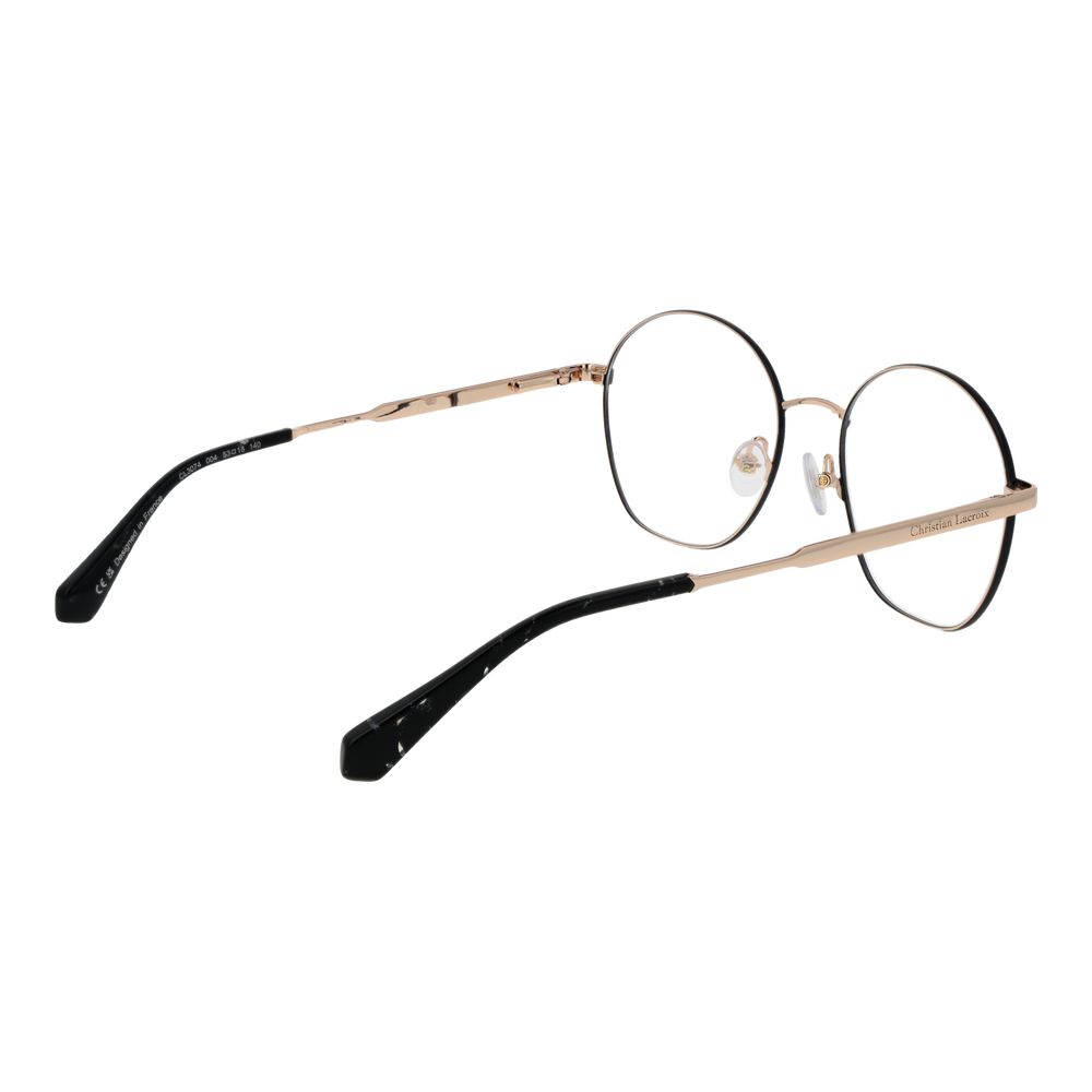 Christian Lacroix Women's Optical Glasses – Gold Round Frame