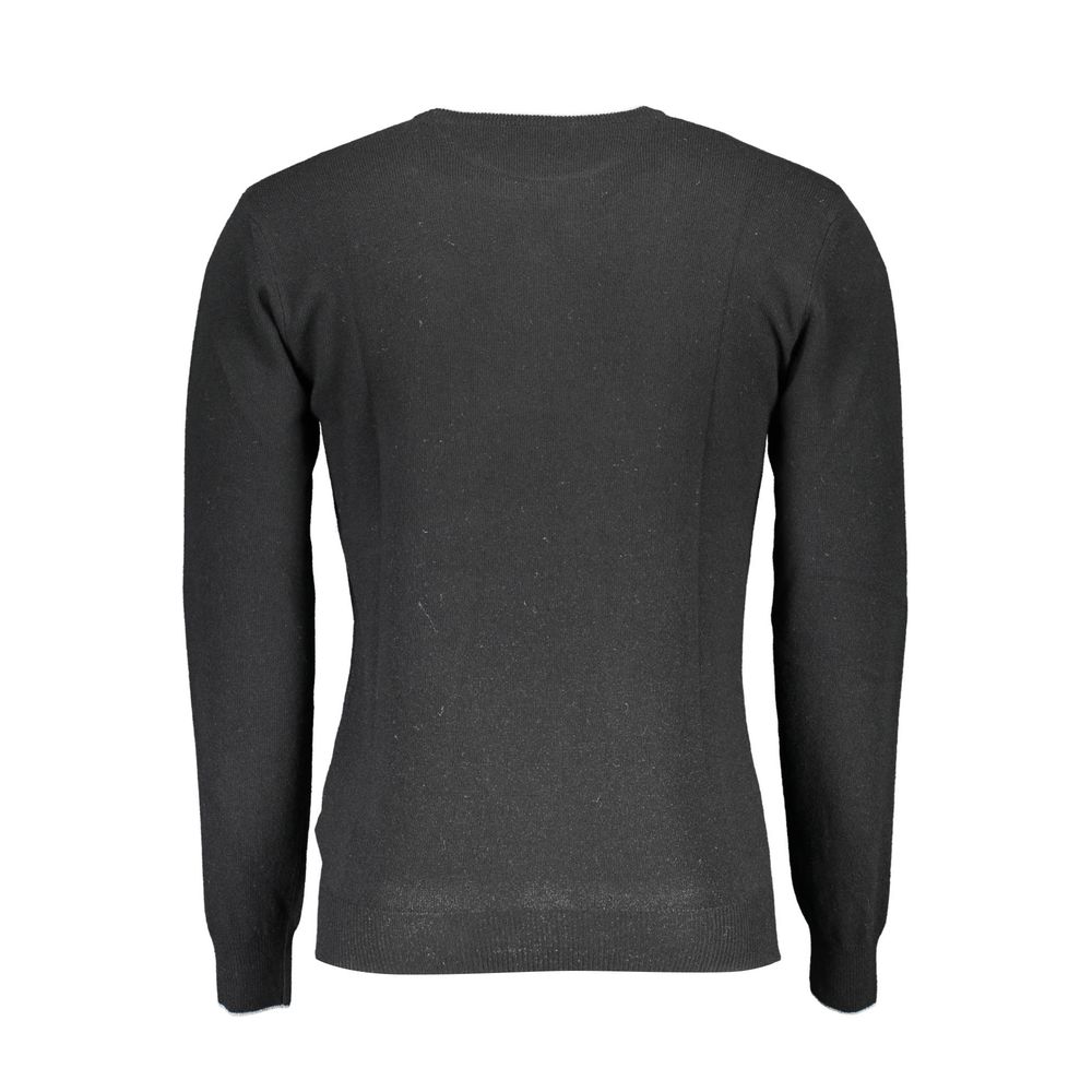 U.S. POLO ASSN. Black Wool Sweater - Slim Fit Design