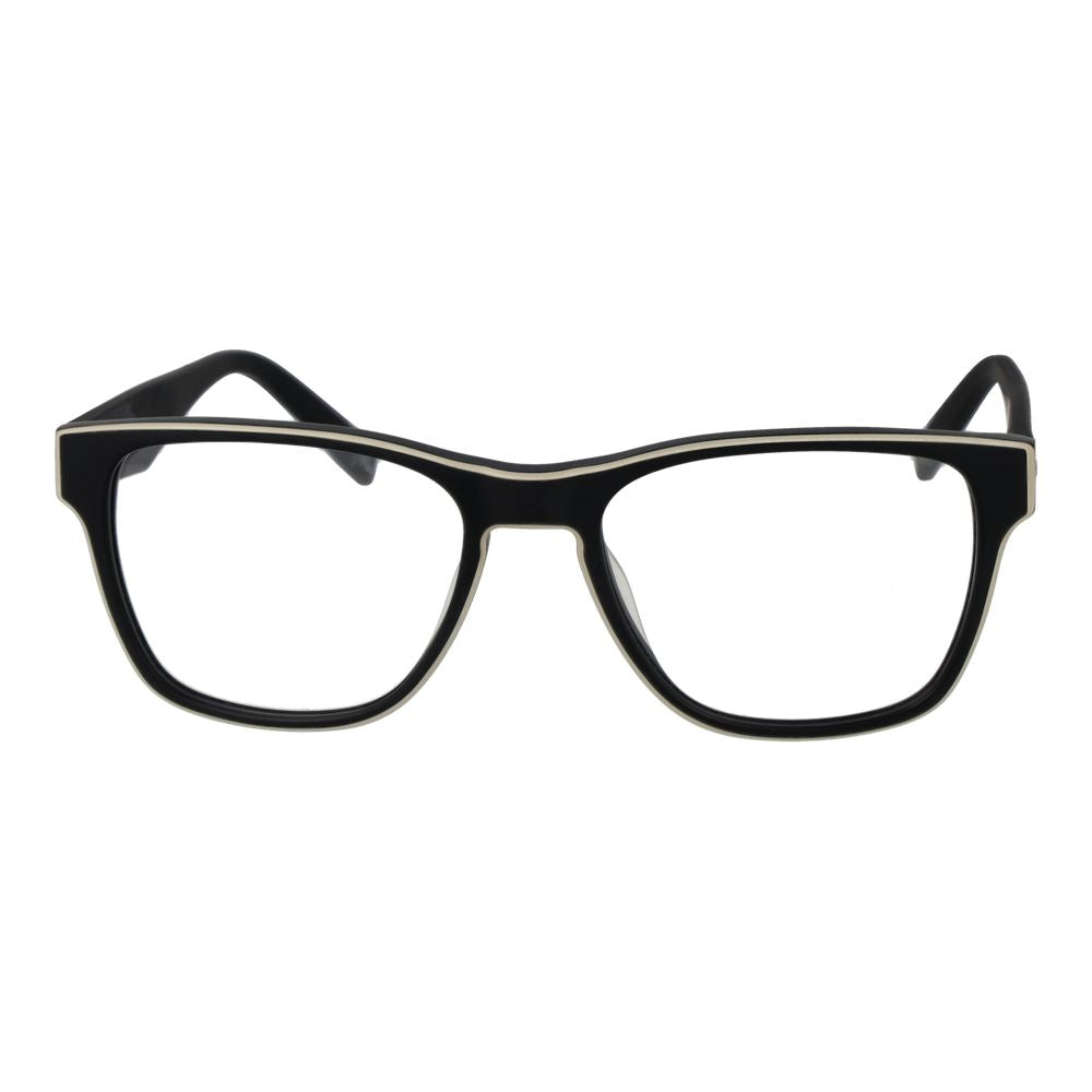 Fila Black Unisex Optical Frames – Square Demo Lens Glasses