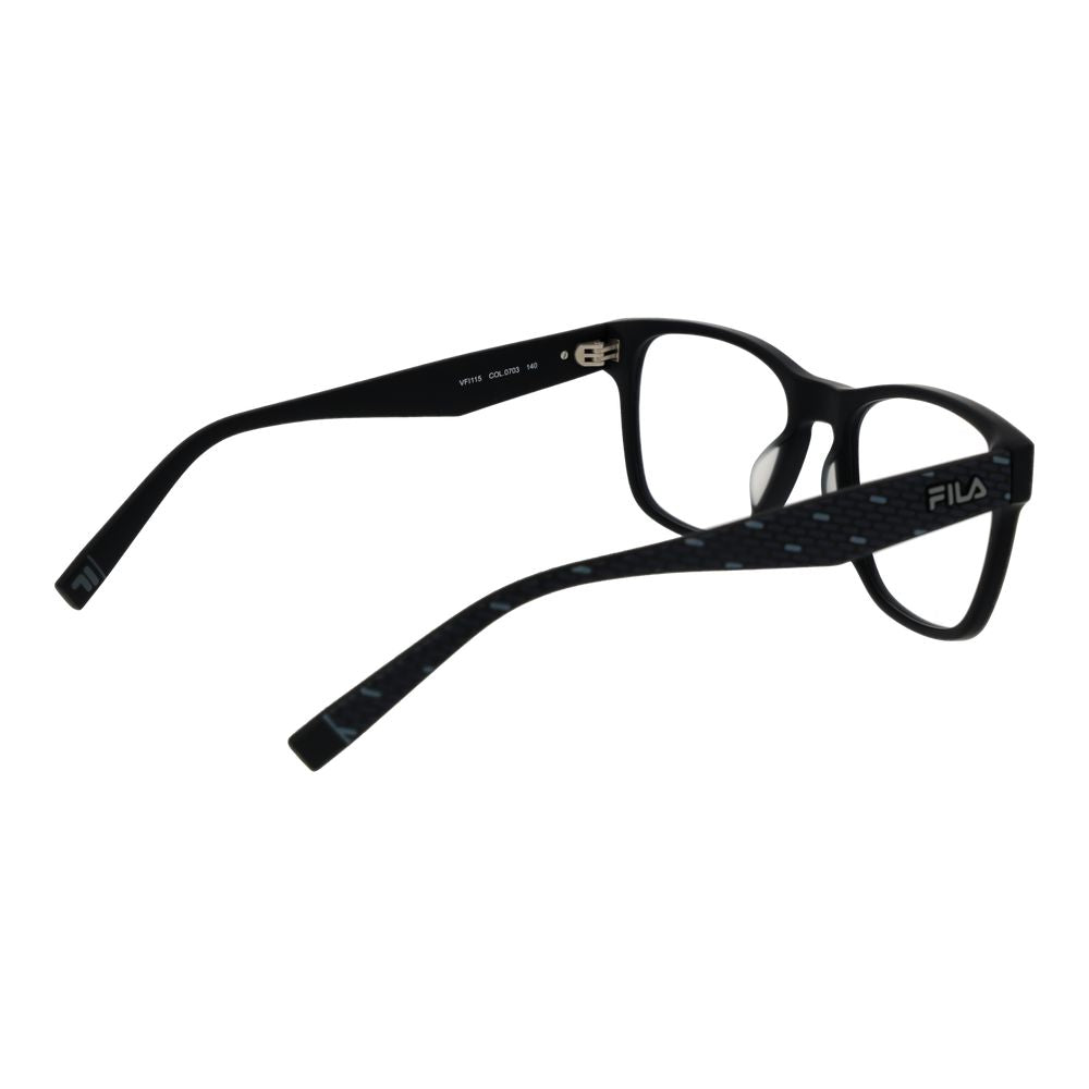 Fila Black Unisex Optical Frames – Square Demo Lens Glasses