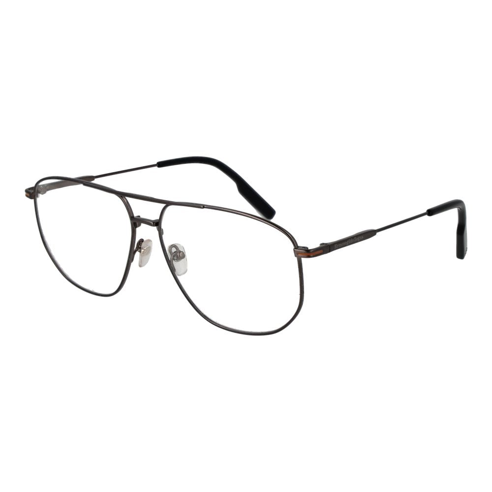 Ermenegildo Zegna Men's Optical Glasses – Grey Full-Rim Frame