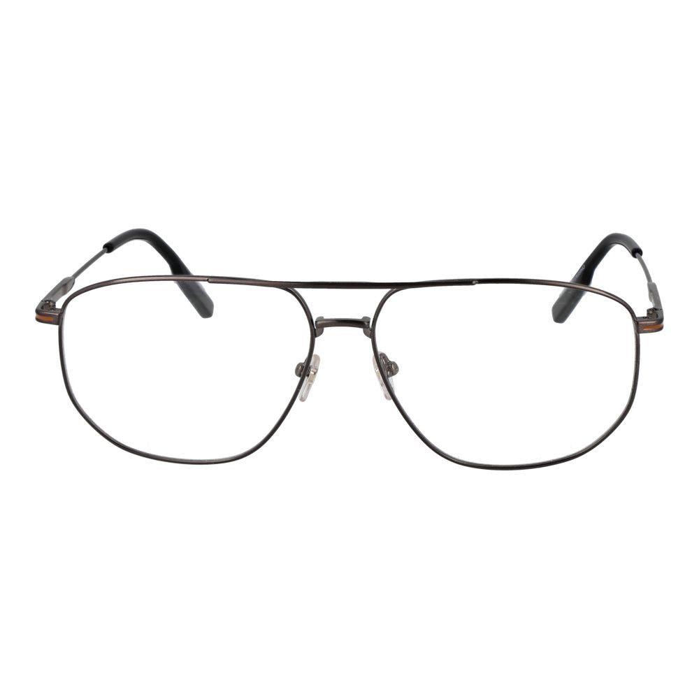 Ermenegildo Zegna Men's Optical Glasses – Grey Full-Rim Frame