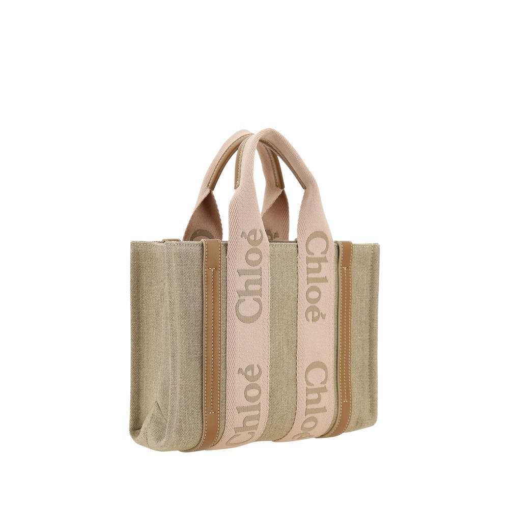 Chloé Beige Woody Handbag - Effortless Elegance