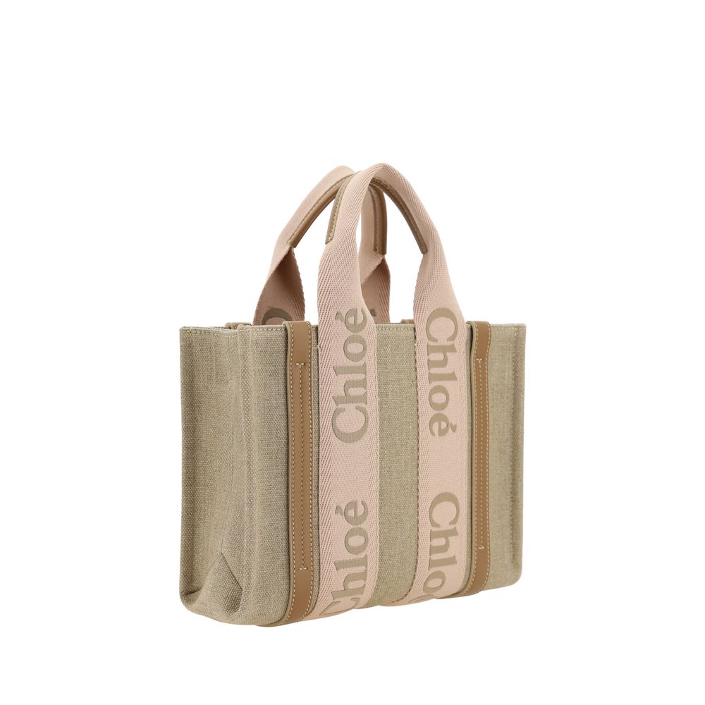 Chloé Beige Woody Handbag - Effortless Elegance